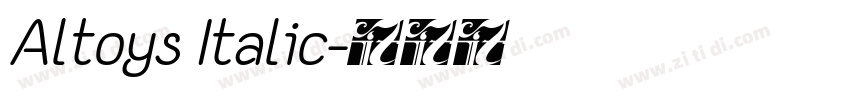 Altoys Italic字体转换